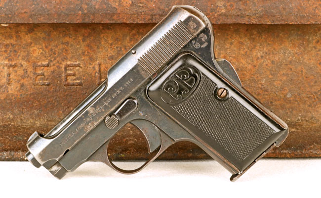 The Beretta 418 was an evolutionary development of the pre-war Beretta 1919. Chambered in .25ACP and tiny enough to hide in your palm, the Beretta 418 was 007’s primary handgun for the first five Bond novels.